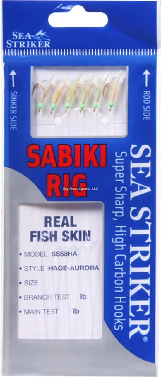 Sea Striker Pro Sabiki Rig HAGE-Aurora Glow - SS68HA-8 3 Sea Striker Pro Sabiki Rig HAGE-Aurora Glow - SS68HA-8