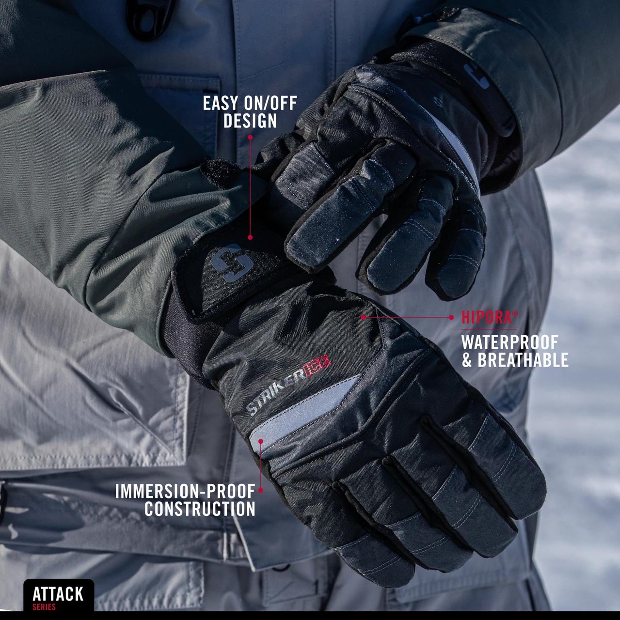 Striker Ice - Attack Gloves - Black 6 Striker Ice - Attack Gloves - Black - Image 4