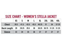 Striker Ice - Women's Stella Jacket - Burgundy 7 Striker Ice - Women's Stella Jacket - Burgundy -Ice Fishing Equipment Store 32132XX Stella Jkt Womens Size Chart 1800x1800 81298.1629902669
