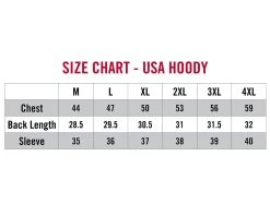Striker Ice - USA Hoody Camo -Ice Fishing Equipment Store 32145XX USA Hoody Size Chart 1800x1800 40715.1629984854