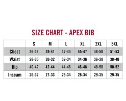 Striker Ice - Men's Apex Bib - Smoke -Ice Fishing Equipment Store 62110XX Apex Bib Size Chart 1800x1800 92757.1629906070