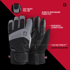 Striker Ice - Apex Gloves - Black / Gray -Ice Fishing Equipment Store Apex glove info1 1800x1800 39326.1629911529