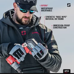 Striker Ice - Apex Gloves - Black / Gray -Ice Fishing Equipment Store Apex glove info2 1800x1800 23717.1629911531
