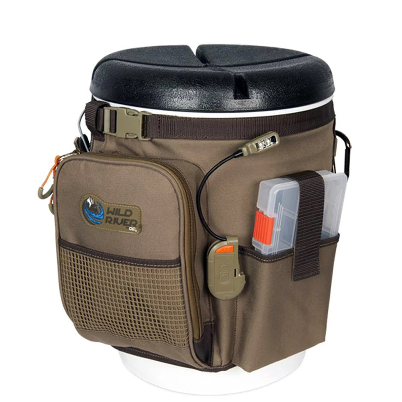 Wild River RIGGER 5 Gallon Bucket Organizer W/Lights, Plier Holder & Lanyard, 2 PT3500 Trays & Bucket W/Seat 3 Wild River RIGGER 5 Gallon Bucket Organizer W/Lights, Plier Holder & Lanyard, 2 PT3500 Trays & Bucket W/Seat
