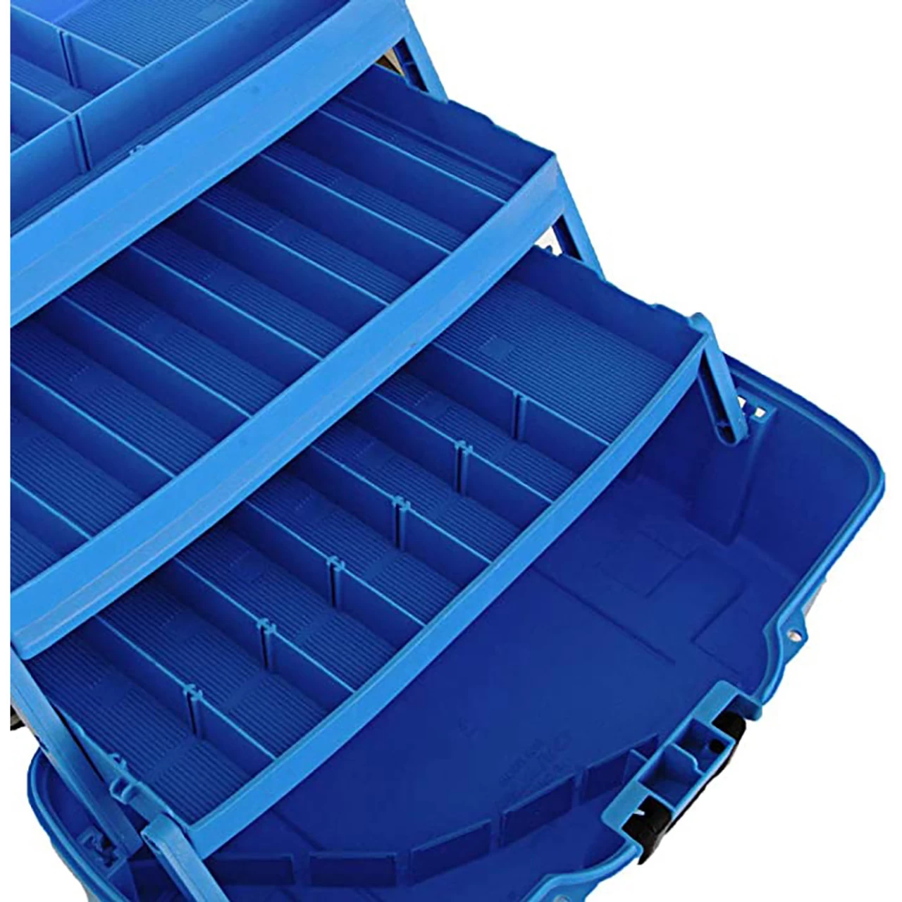 Plano 3-Tray Tackle Box W/Dual Top Access - Smoke & Bright Blue 4 Plano 3-Tray Tackle Box W/Dual Top Access - Smoke & Bright Blue - Image 2