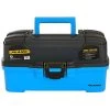 Plano 3-Tray Tackle Box W/Dual Top Access - Smoke & Bright Blue -Ice Fishing Equipment Store CW84732 58717.1672880486