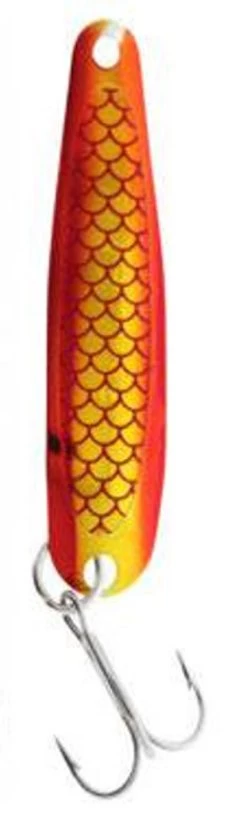Michigan Stinger Spoons - SCORPION SIZE - XCH70 - Double Orange Crush