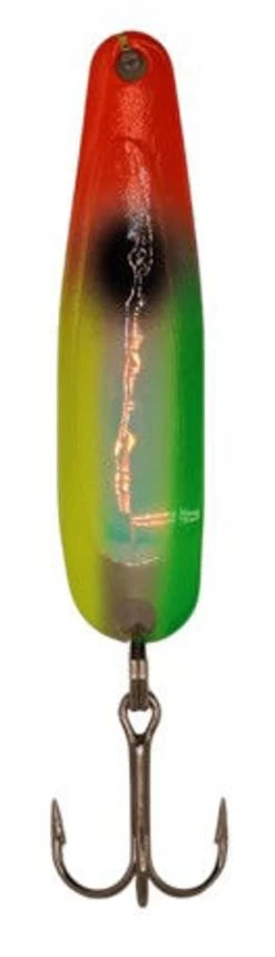 Michigan Stinger Spoons - SCORPION SIZE - XS395 - Silver Smooth - UV Veggies