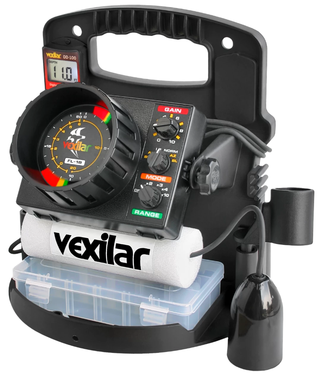 Vexilar FL-18 Pro Pack II & 12 Degree Ice-Ducer™ & DD-100 3 Vexilar FL-18 Pro Pack II & 12 Degree Ice-Ducer™ & DD-100