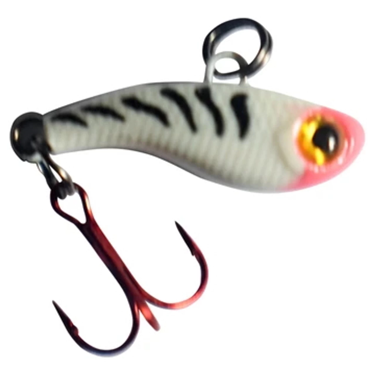 Kenders Tungsten T-Rip Mini Vibe Bait - 3/4" - White Tiger Glow 3 Kenders Tungsten T-Rip Mini Vibe Bait - 3/4" - White Tiger Glow