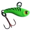 Kenders Tungsten T-Rip Mini Vibe Bait - 1/2" - Green Tiger Glow -Ice Fishing Equipment Store t154 45351.1607017952