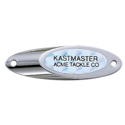 Acme Tackle Kastmaster Spoons - 1/2OZ - Silver With Silver Flash Tape