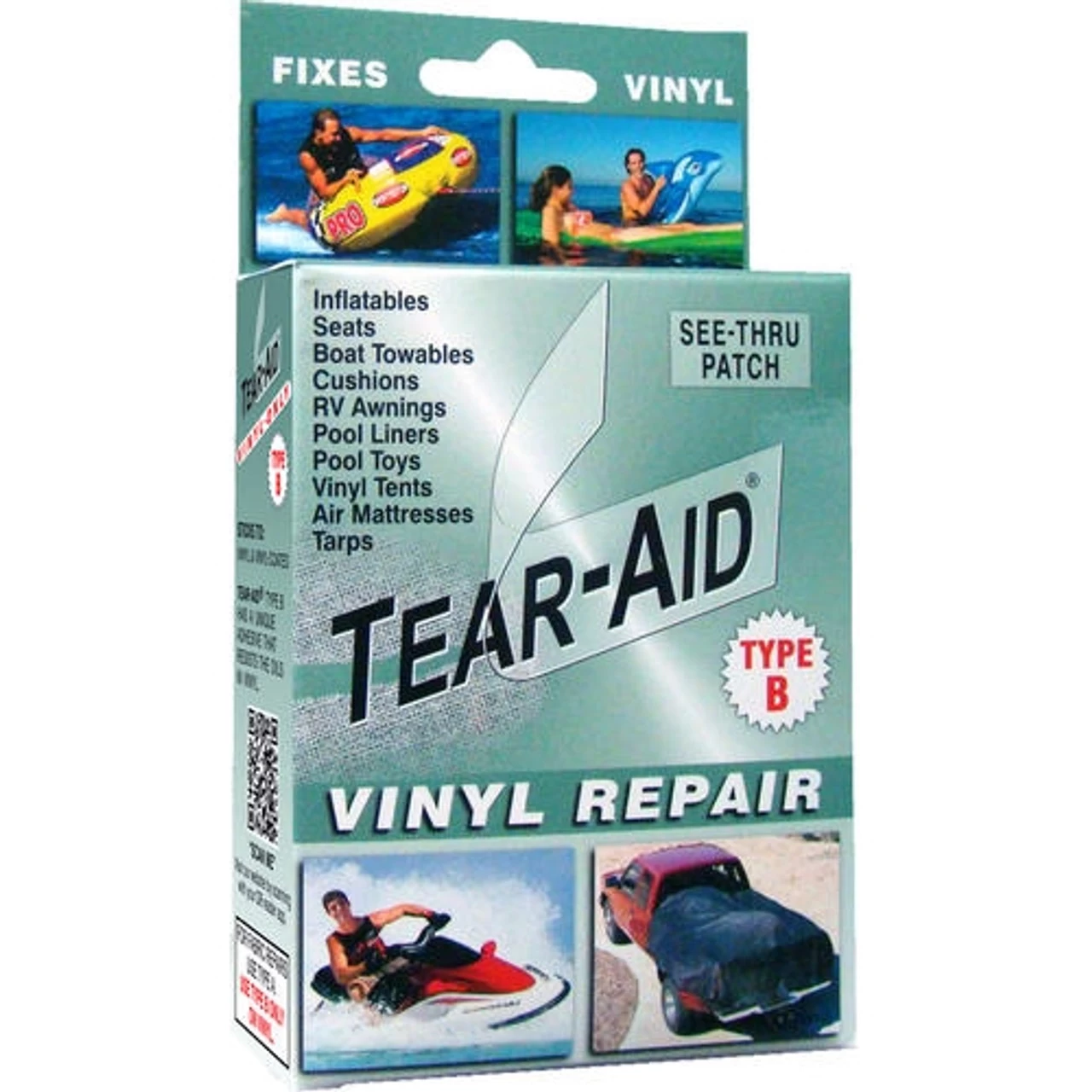 Tear Aid Green Vinyl Repair Kit - Type B 3 Tear Aid Green Vinyl Repair Kit - Type B